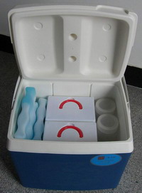 食品采样箱（双层注塑箱体含蓝冰） 空箱体 27L