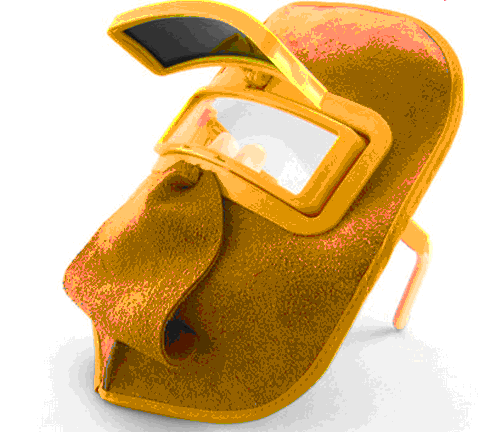 防紫外线电焊面罩（翻盖牛皮）