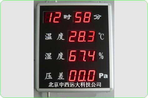 时间温湿度压差屏