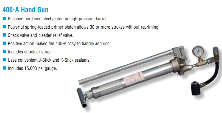 手动高压阀门注脂枪