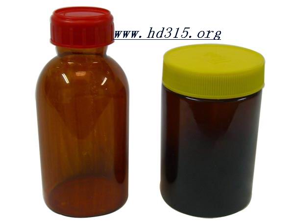 带聚四氟乙烯衬垫棕色螺口玻璃瓶