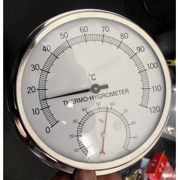 圆形指针式不锈钢温湿度表