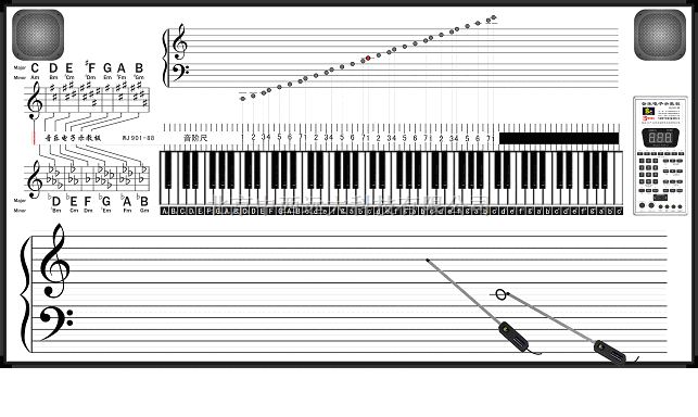数码立体声音乐电子示教板 型号:LS09-WJ901-88