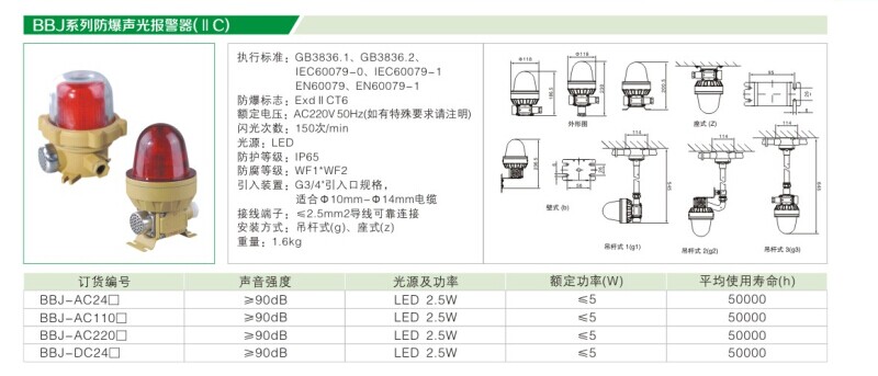声光报警器24V90分贝