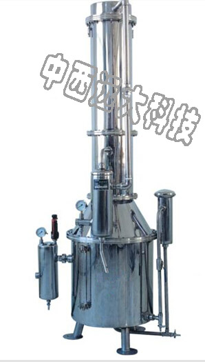 塔式蒸汽重蒸馏水器/蒸馏水机（不锈钢） 型号:SS1-TZ400