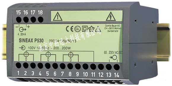 有功功率变送器(三相四线有功功率变送器) 型号:KB06-SINEAX-P530
