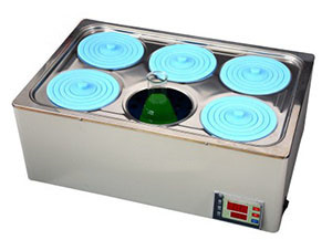 不锈钢数显水浴锅/恒温水浴锅/一体冲压双列六孔 MW16-HH-6A/M405479