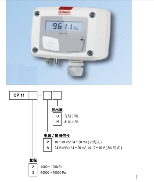 微差压变送器 型号:CP112-AO 库号：D323599