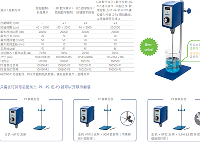 LED数显搅拌器 德国 Wiggens 型号:WB2000-D 库号：D28657