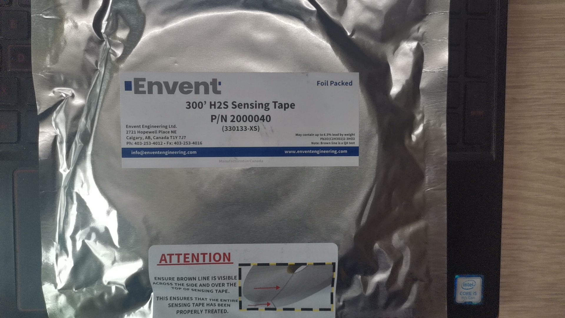 加拿大醋酸铅纸带 Envent 型号:330133-XS 库号：D363575