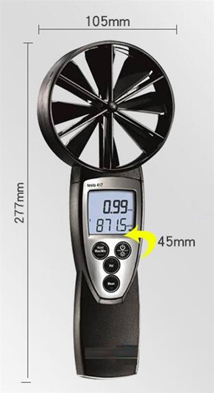大截面叶轮风速仪 型号:testo417 
