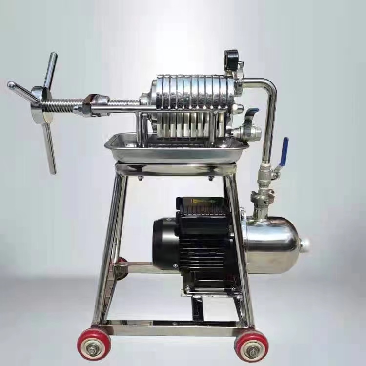 微型板框式压滤机 (不锈钢）含泵 型号:ZH100 库号：D17806