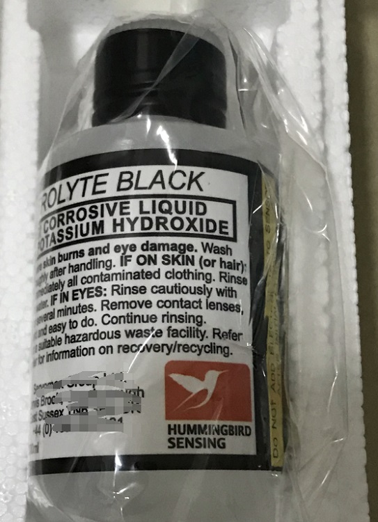 微量氧电解液E-BLACK 100ml 型号:E-BLACK 100ml 库号：D335332