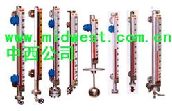 磁性浮子液位计/磁翻板液位计/磁翻柱液位计/管式液位计（2.1m、防腐材料-外不锈钢，内衬四氟、DN25、法兰）