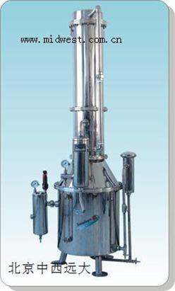 不锈钢塔式蒸汽重蒸馏水器 库号：M384024