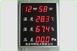 时间温湿度压差屏