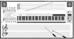 数码立体声音乐电子示教板