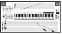 数码立体声音乐电子示教板