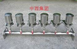 北京现货-六联全不锈钢溶液过滤器/实验室过滤器/薄膜过滤器/不锈钢过滤器（普通型，带进口泵和集液瓶）型号:BGL-6