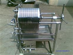 微型板框式压滤机 (不锈钢）含泵 型号:HL37-CR-100-10