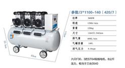 大型工业全无油空气压缩机 型号:3*1100-140（420/7）库号：D307580