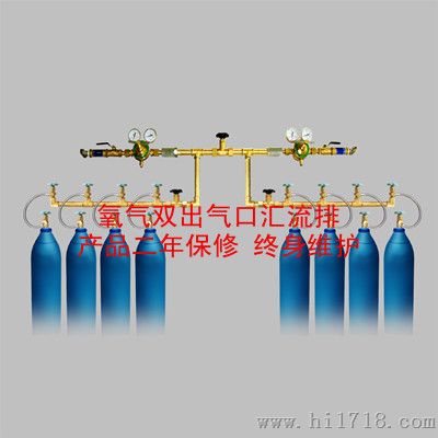 氧气双出气口汇流排/产品型号：JZ-YQH10