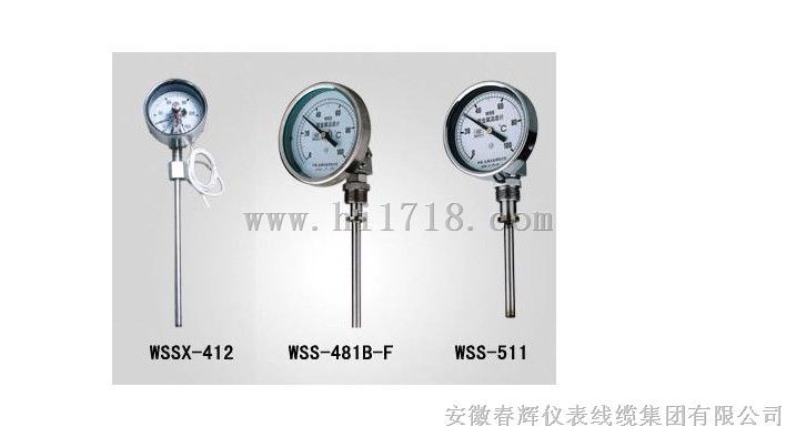 生产WSSX系列电接点双金属温度计