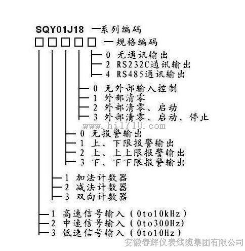SQY01J18计数显示仪