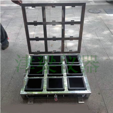 JKL158混凝土振动台/塑料试模固定装置/不锈钢固定器/9格试块模固定架子