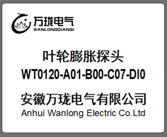 叶轮膨胀探头WT0120-A01-B00-C07-DI0