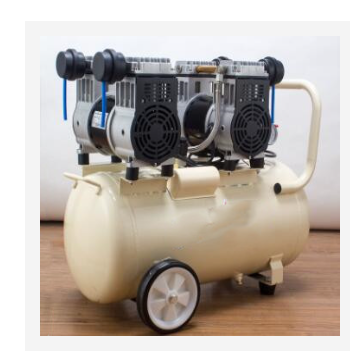 无油润滑气泵 静音无油空气压缩机 型号:ZX-2X980W-50L  库号：M326121