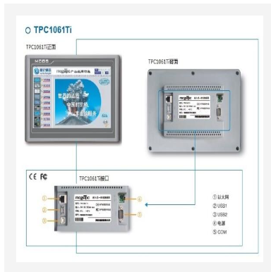 嵌入式一体化触摸屏 型号:KL08-TPC1061Ti  库号：M405046