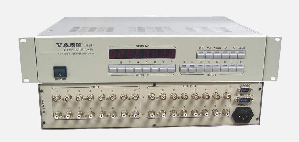 8进8出视音频矩阵切换器 型号:LG555-VASN-8*8库号：M56977