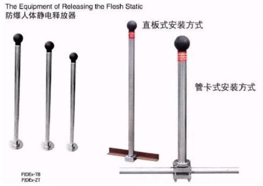 防爆人体静电释放器 型号:ZFY-FJDEx-ZT库号：M389907