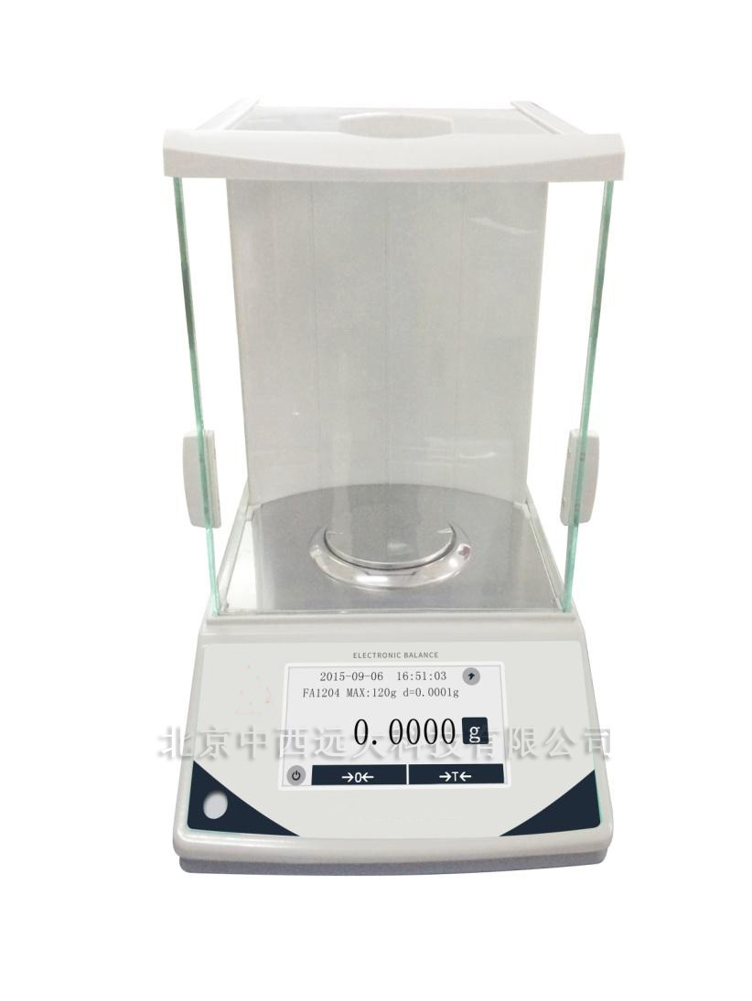 触摸屏分析天平/万分之一天平/分析天平内校+触摸（200g 0.1mg）（中西器材） 型号:TY15/ZXFA2004BC库号：M406483