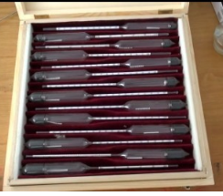 28支组密度计 中西器材 玻璃制品 AA766-0.6-2.0库号：M89473