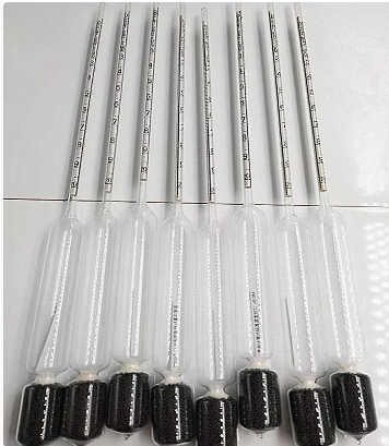 玻璃密度计 型号:YL288-1.0-2.0库号：M52775