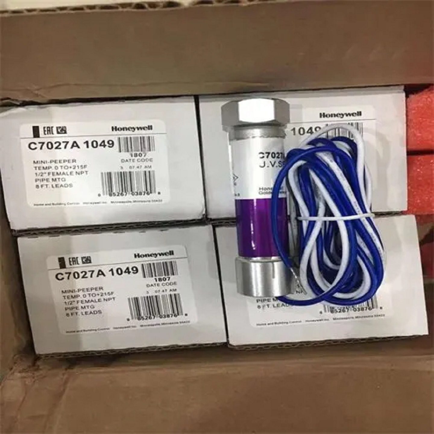 霍尼韦尔Honeywel火焰探测器 型号:C7027A 1049库号：M410470