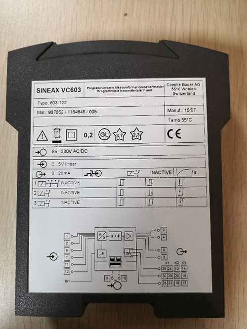 可编程组合变送器SINEAX VC603库号M179172 