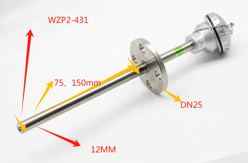 法兰式双支热电阻型号WZP2-431库号M253688