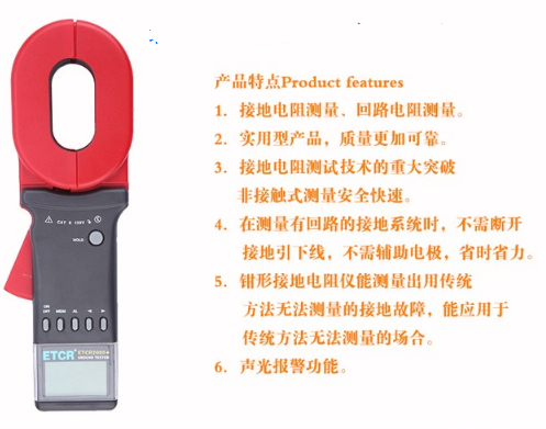 钳型接地电阻仪型号ETCR2000+库号M95122 