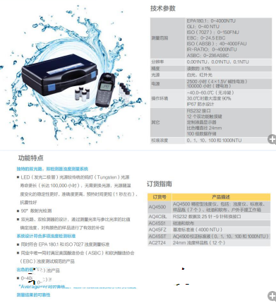 浊度仪美国型号SG188-AQ4500库号M23703 