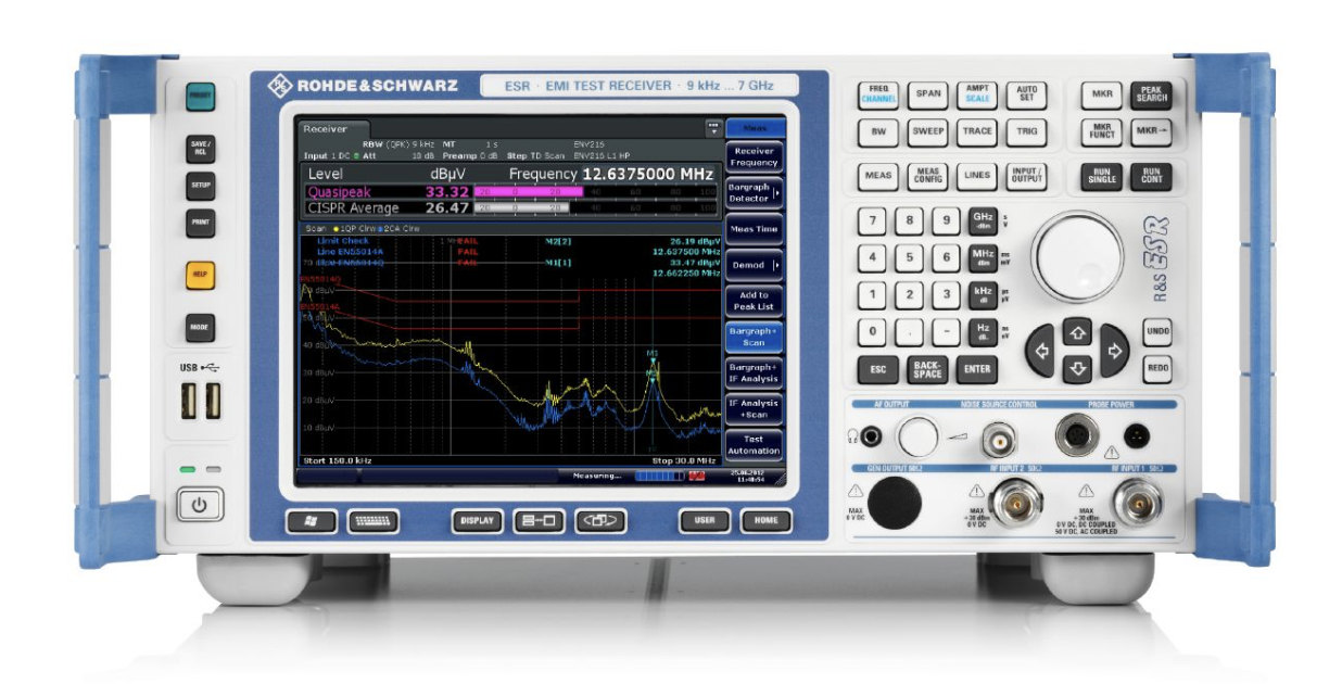 R&S®ESR EMI 测试接收机
