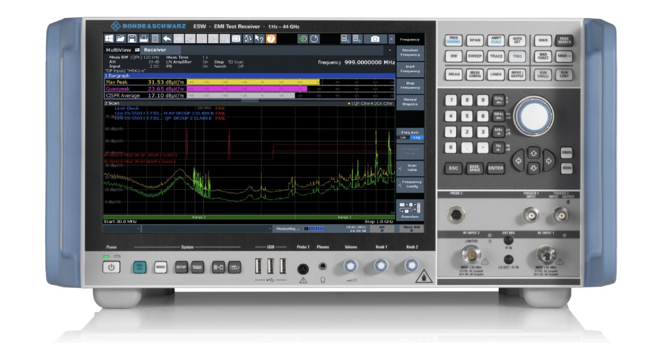 R&S®ESW EMI 测试接收机